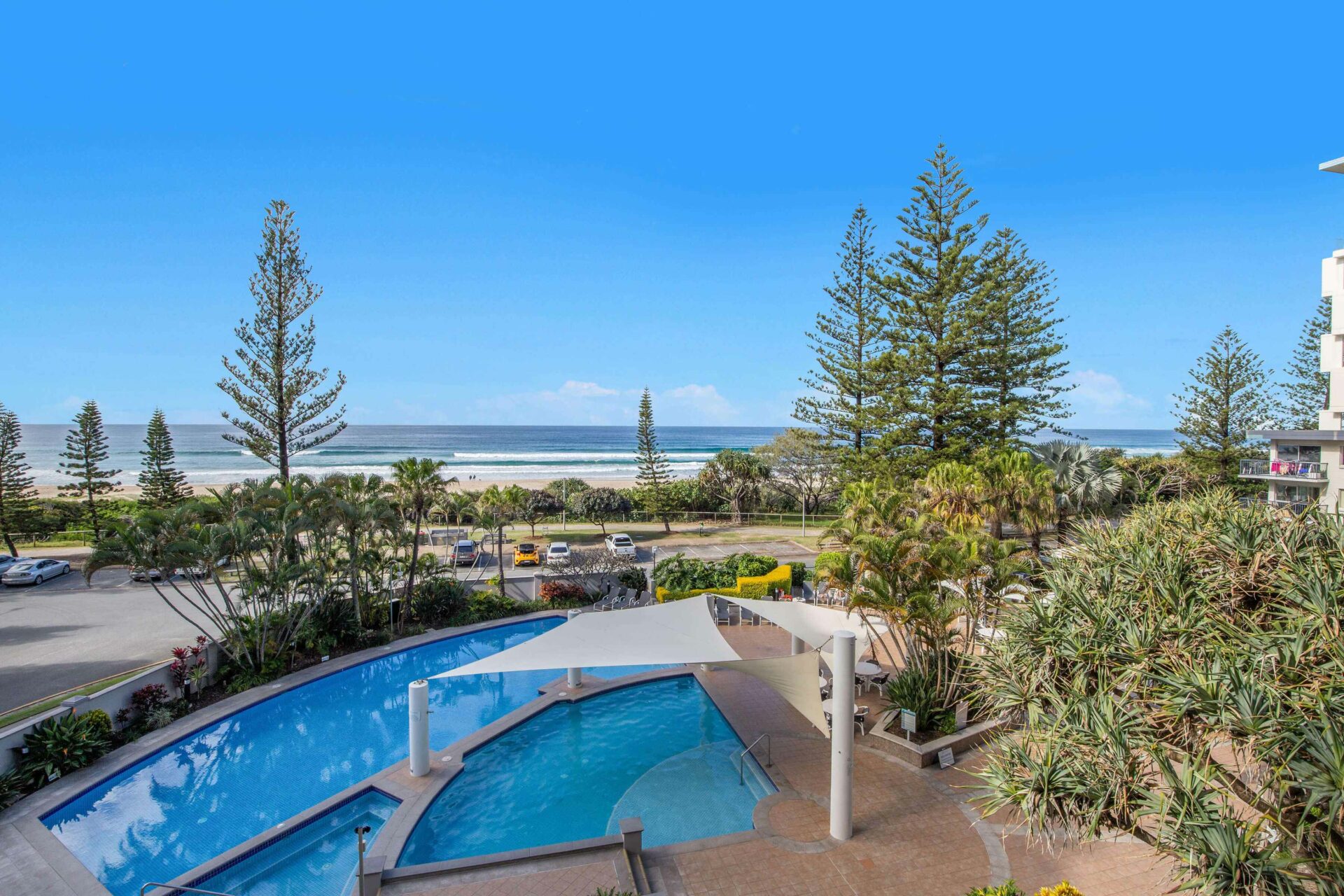 Ariel of Pool to Broadbeach Roadside