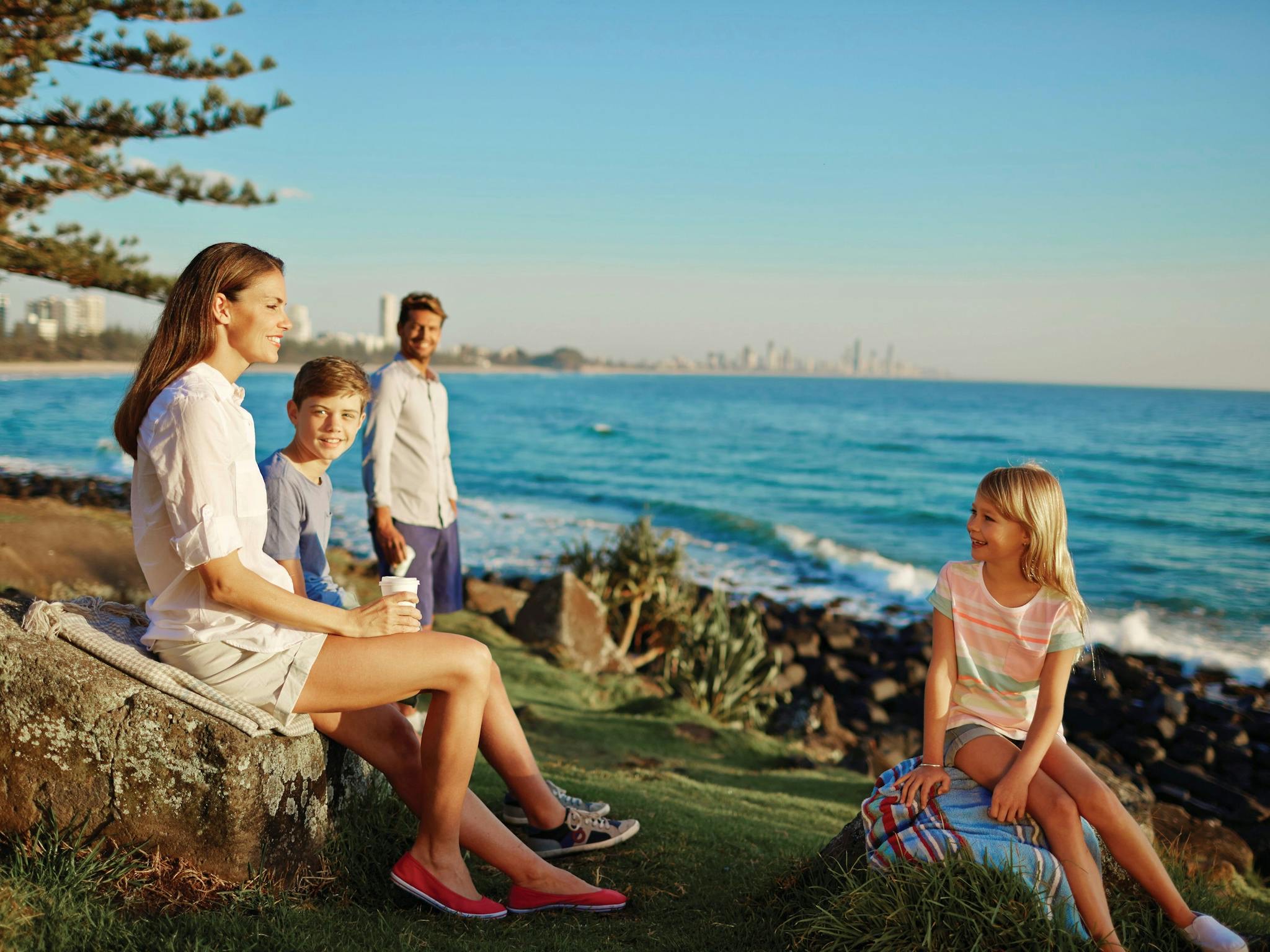 oceanway-walk-broadbeach-to-burleigh Burleigh Head National Park headland and coastline at the southern end of the Broadbeach to Burleigh Oceanway walk